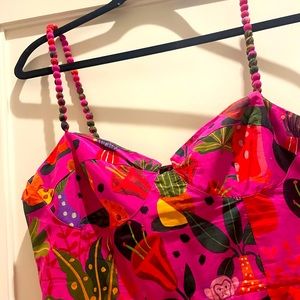 Sold out farm rio midi dress with detailed straps. Retails for $240